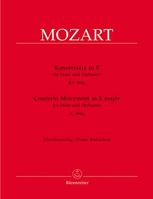 Mozart, WA: Concerto Movement for Horn in E (K.494a)