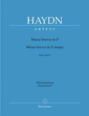 Haydn, FJ: Missa brevis in F major (Hob. XXII:1) (Urtext) (L)