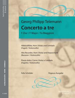 Telemann, G: Concerto a tre in F