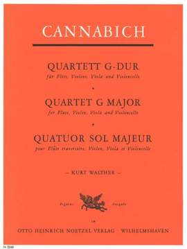 Cannabich, Johann Christian: Quartet in G for Fl, Vln, Vla & Vc