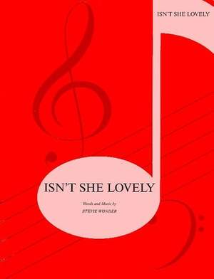 Wonder, Stevie: Isn't she lovely (PVG)