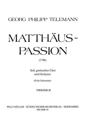 Telemann, Georg Philipp: Matthew Passion Violin II