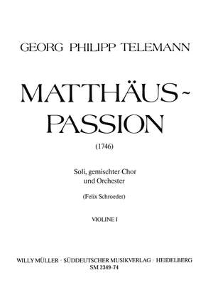Telemann, Georg Philipp: Matthew Passion Violin I