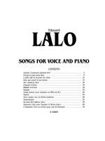 Édouard Lalo: Songs for Voice and Piano Product Image