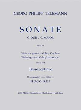 Telemann, G: Sonata in G (TWV 42: G6)
