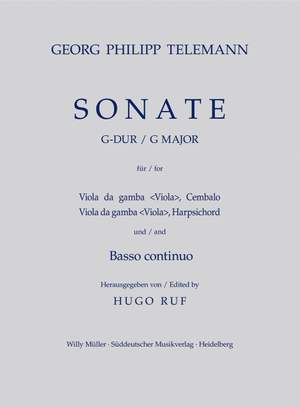 Telemann, G: Sonata in G (TWV 42: G6)