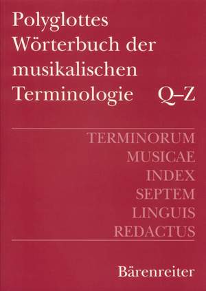 Various Composers: Polyglot Dictionery of Musical Times. Terminorum Musicae Index Septem Linguis Redactus, Vol. 1 & 2