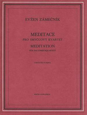 Zamecnik, E: Meditation For String Quartet