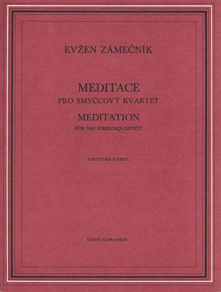 Zamecnik, E: Meditation For String Quartet