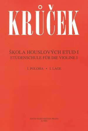 Krucek, V: Study School Violin Bk 1 Cz/Ger