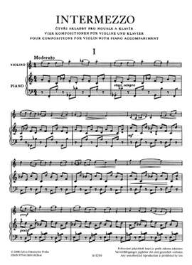 Martinu, B: Intermezzo (Four Compositions)