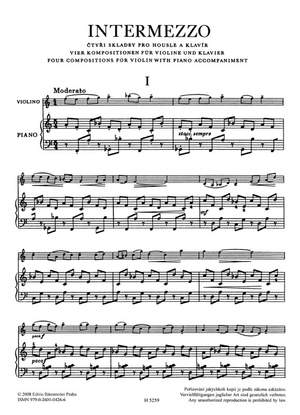 Martinu, B: Intermezzo (Four Compositions)