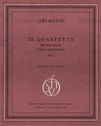 Matys: String Quartet No3 Score & parts