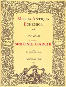 Zach, J: Five Sinfonias for Strings Score & Parts