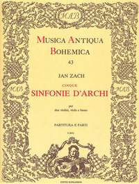 Zach, J: Five Sinfonias for Strings Score & Parts