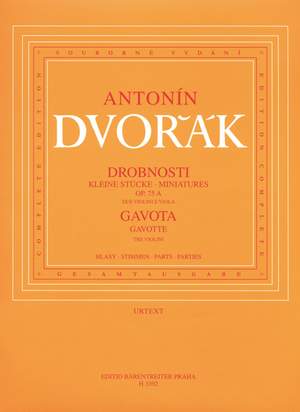 Dvorak, A: Miniatures, Op.75a & Gavotte (B.164)