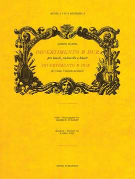 Haydn, Franz Joseph: MVH 1 Divertimento Bflat Hob.XV:38Sc&Pts