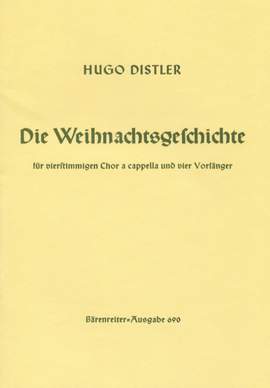Distler, H: Christmas Story, Op.10 (G)