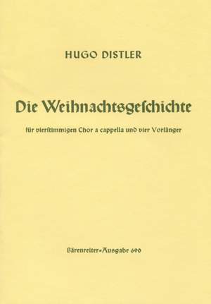 Distler, H: Christmas Story, Op.10 (G)