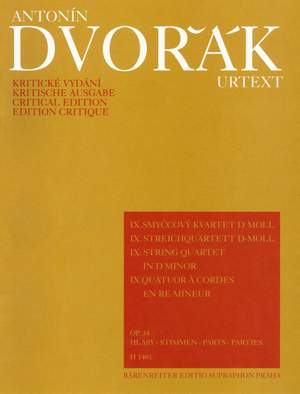 Dvorak, A: String Quartet No. 9 in D minor, Op.34