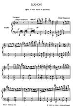 Massenet, Jules: Manon Vocal Score (German text) Product Image