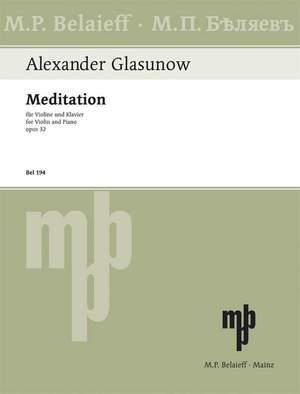 Glazunov, A: Meditation op. 32