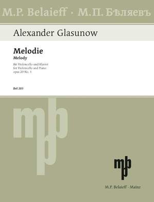 Glazunov, A: Melody op. 20/1