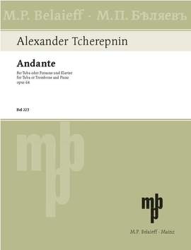Tcherepnin, A: Andante Es-Dur E flat major op. 64