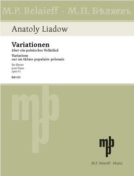 Lyadov, A K: Variations op. 51