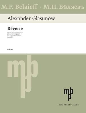 Glazunov, A: Rêverie D flat major op. 24