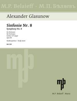 Glazunov, A: Sinfonie Nr. 8 Es-Dur E flat major op. 83