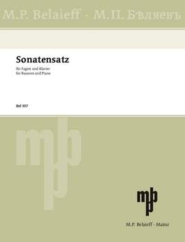 Glinka, M: Sonatensatz g-Moll G minor