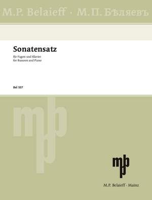 Glinka, M: Sonatensatz g-Moll G minor