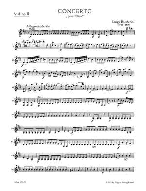 Boccherini, L: Concerto for Flute in D, Op.27 (G.489)