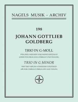 Goldberg, J: Trio in G minor (Sonata No.5)