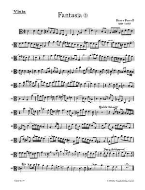 Purcell, H: Fantasias, Vol. 1: No.1 - 7