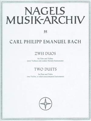 Bach, CPE: Duos (2) in E minor (Wq 140) & in C (Wq 142)