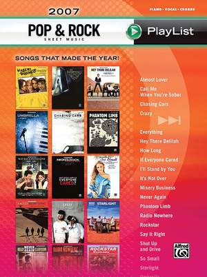 2007 Pop & Rock Sheet Music Playlist