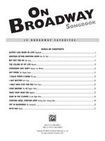 On Broadway Songbook Product Image