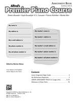 Premier Piano Course: Assignment Book Product Image