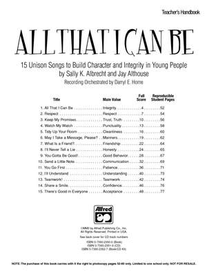 Sally K. Albrecht: All That I Can Be
