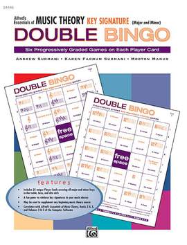 Alfred's Essentials of Music Theory: Double Bingo Game -- Key Signature