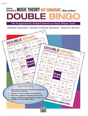 Alfred's Essentials of Music Theory: Double Bingo Game -- Key Signature