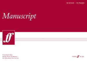 Faber Music: Manuscript A3 18-stave 75pp (white pad)