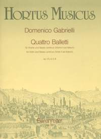 Gabrielli, D: Quattro Balletti, Op.1/3,4,5,8