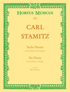 Stamitz, C: Duets (6), Op.27, Vol. 2: Nos. 4 - 6