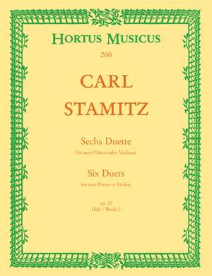 Stamitz, C: Duets (6), Op.27, Vol. 2: Nos. 4 - 6