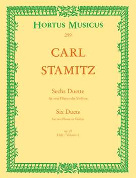 Stamitz, C: Duets (6), Op.27, Vol. 1: Nos 1 - 3