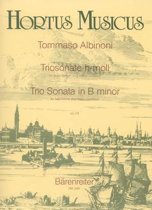 Albinoni, T: Trio Sonata in B minor, Op.1/ 8