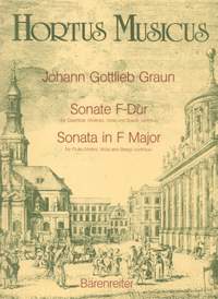 Graun, J: Sonata in F